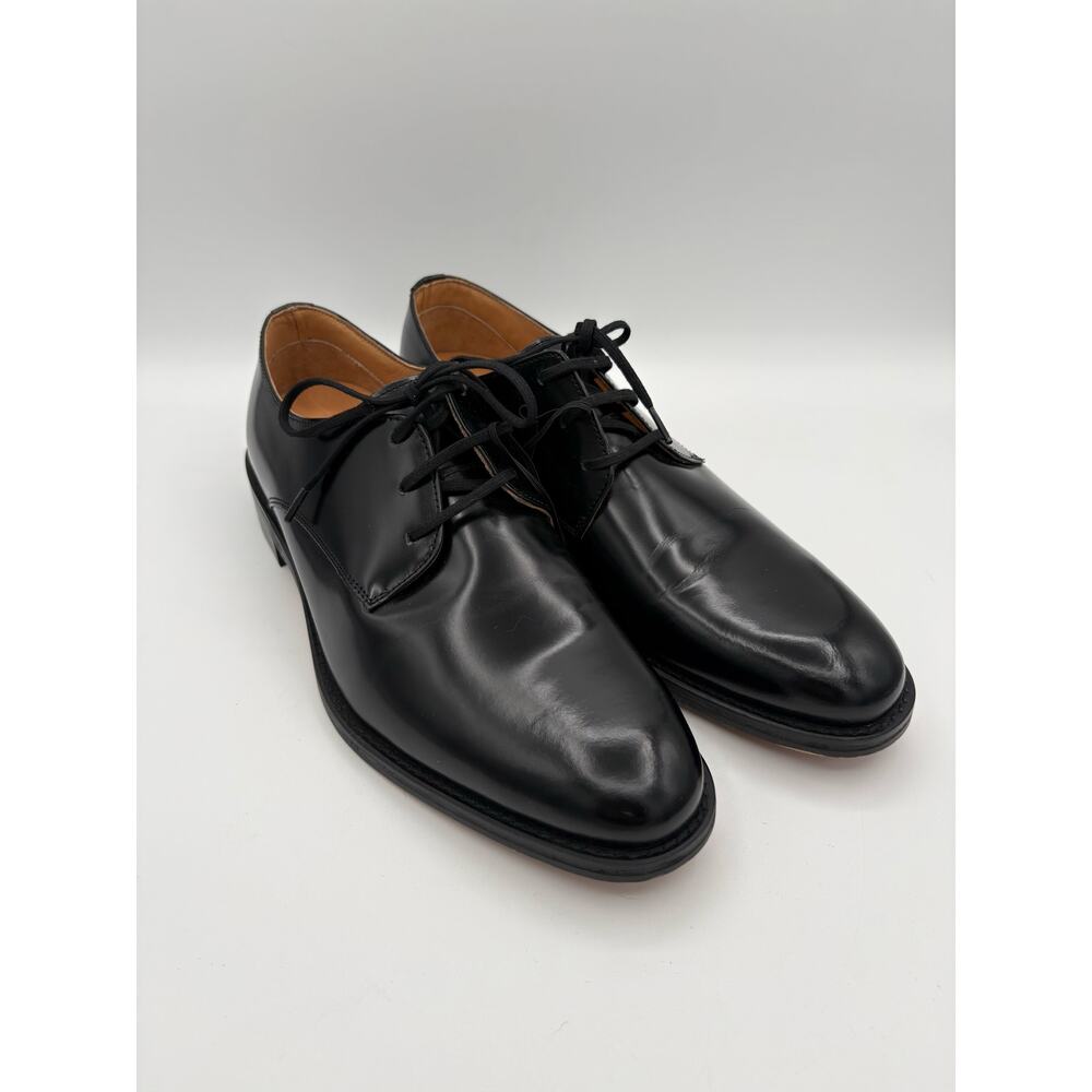 New Express Black Polished Leather Almond Toe Oxford Dress Shoes Size Mens 8